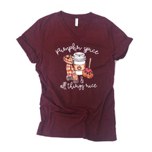 pumpkin spice and everything nice - womens pumpkin spice shirt - pumpkin spice - PSL shirt - ladies pumpkin spice shirt - fall tshirt