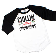 chilling with my snowmies - snowman shirt - winter tshirt - shirt for winter - funny winter shirt - boys christmas shirt - girls shirt