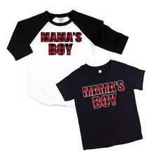 Mama's boy - buffalo plaid mama's boy - boy's shirt - boy plaid shirt - plaid shirt for boys - winter plaid shirt - buffalo tshirt - winter