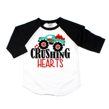 crushing hearts - valentines monster truck shirt - monster truck valentines day - boy valentine shirt - monster truck shirt - truck love