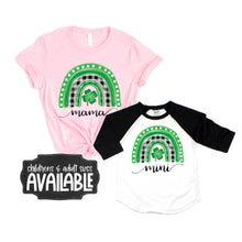 mommy and me st patricks shirts - rainbow st patricks shirt - plaid rainbow shirt - st patricks day shirt - mama and mini shirt - mommy tee