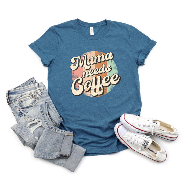 mama shirt - mama needs coffee - mom coffee shirt - coffee shirt - coffee lover - mom gift - gift for mom - retro coffee shirt - retro mom