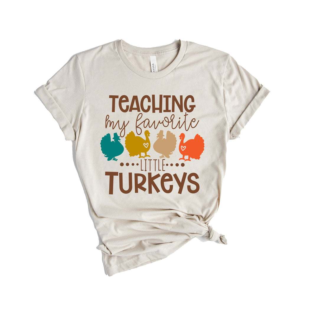 teacher thanksgiving shirt - teach little turkeys - teacher shirt for thanksgiving - fall teacher shirt - teacher shirt - thankful teacher