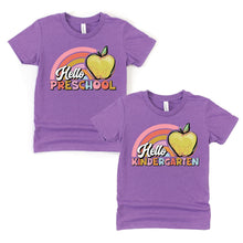Hello Kindergarten - hello first grade - second grade - preschool shirt - back to school shirt - school year shirt - school tshirt - teacher